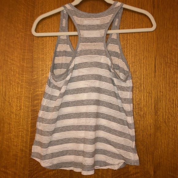 Flowy Racer Back Striped Tank Top - Picture 2 of 2